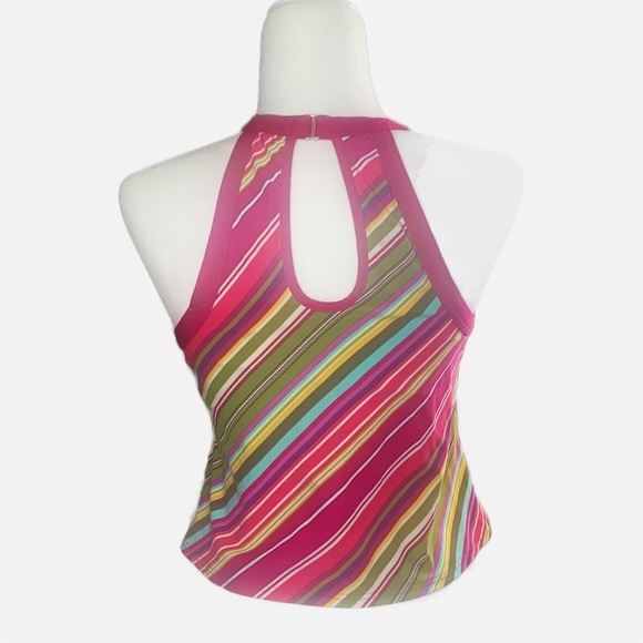 Lands End Halter Tankini Top 6 Keyhole Modest Swim Beach Cruise Resort - Picture 3 of 10